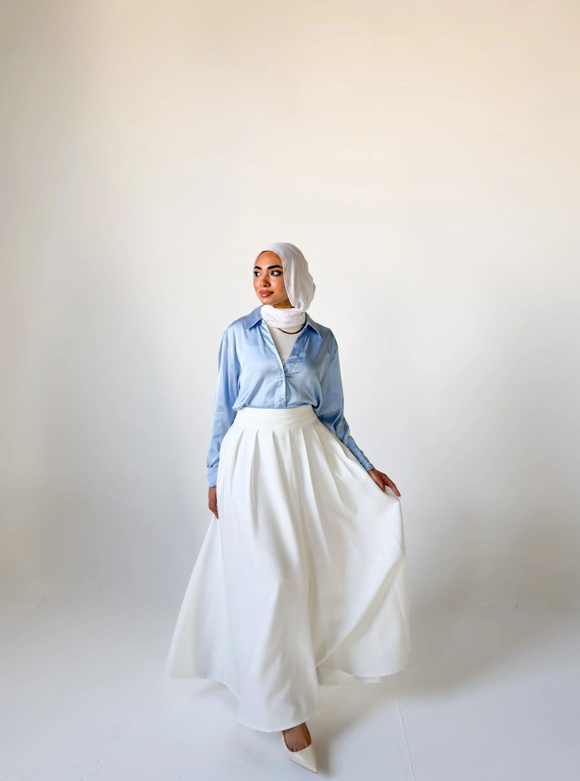 Camellia skirt - White