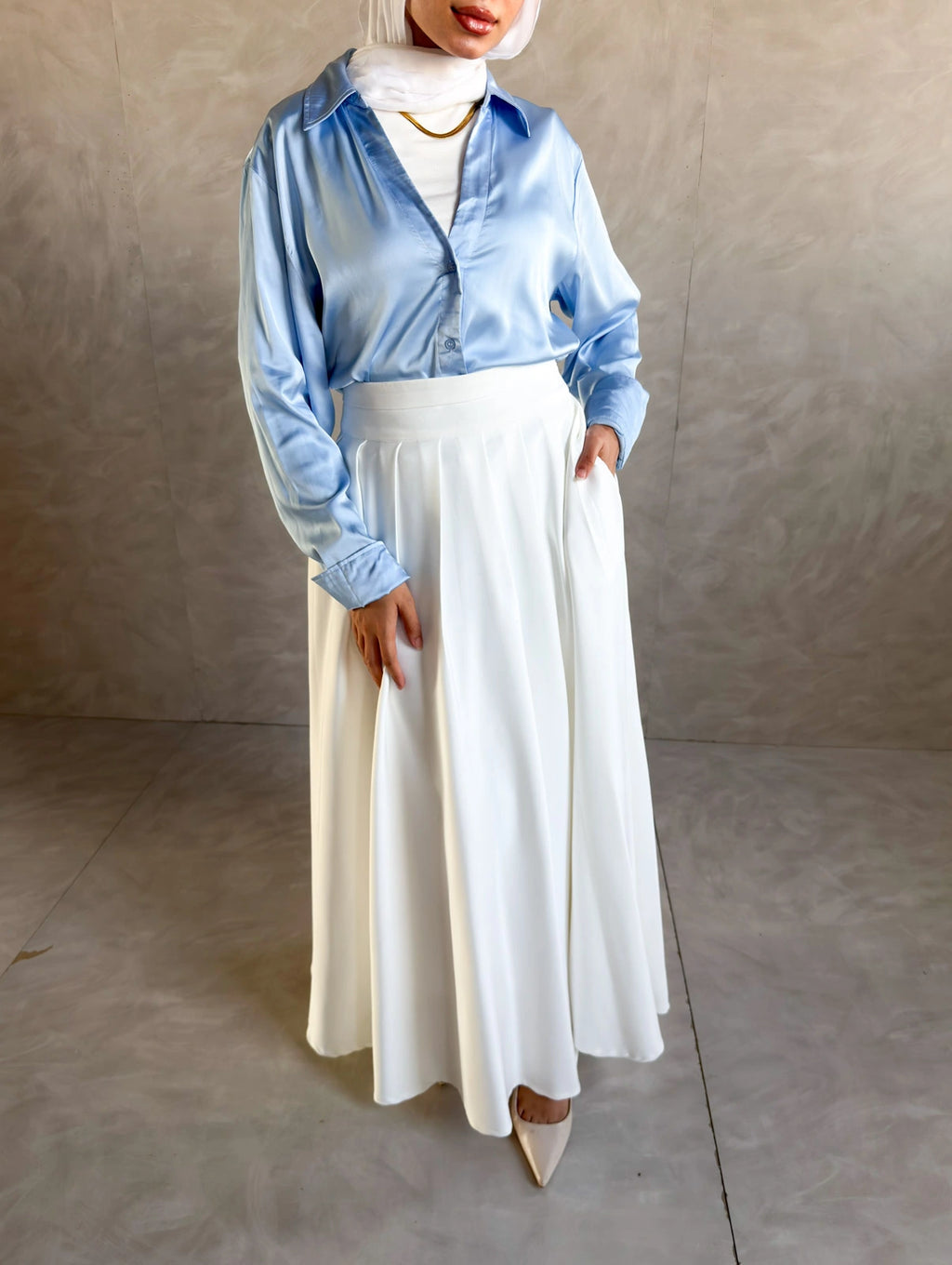 Camellia skirt - White