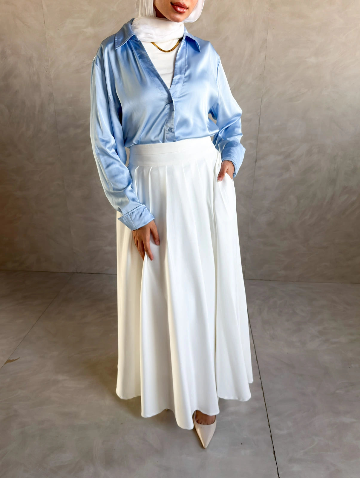 Camellia skirt - White