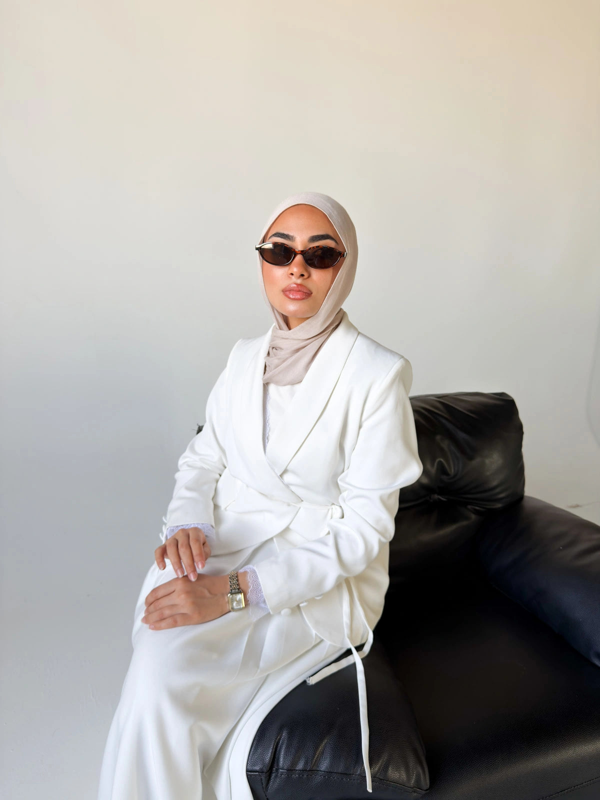 Camellia Full Suit - White