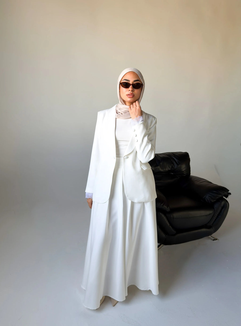Camellia blazer - white
