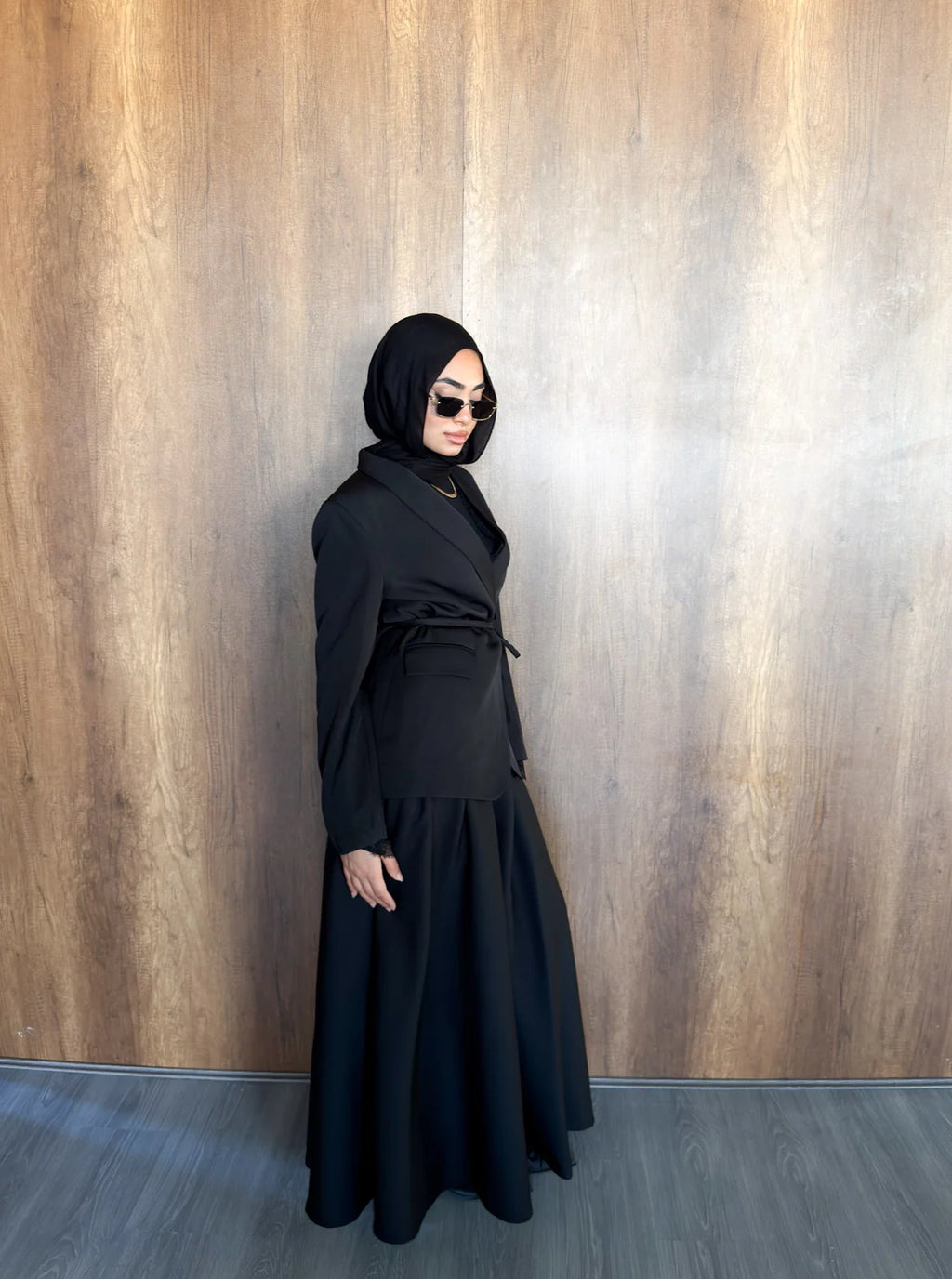 Camellia Blazer -Black