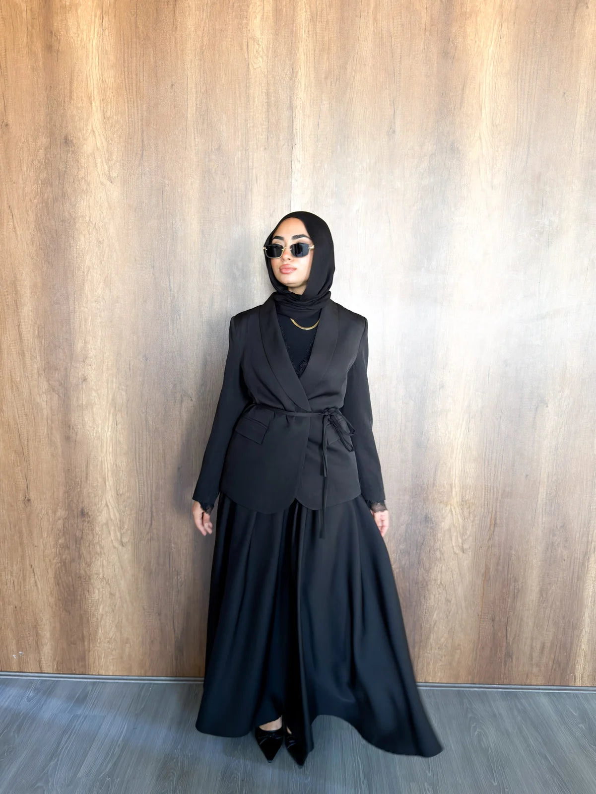 Camellia Blazer -Black