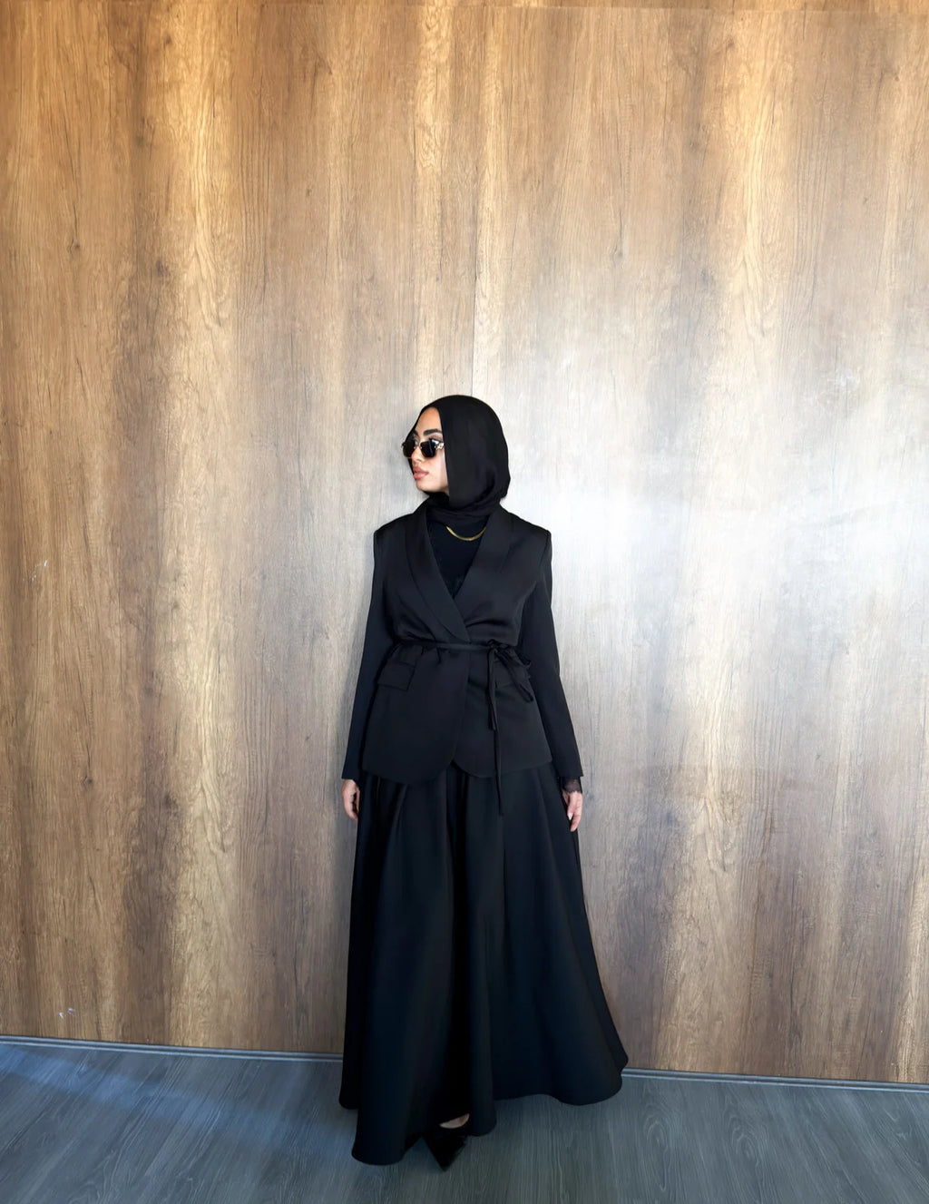 Camellia Blazer -Black