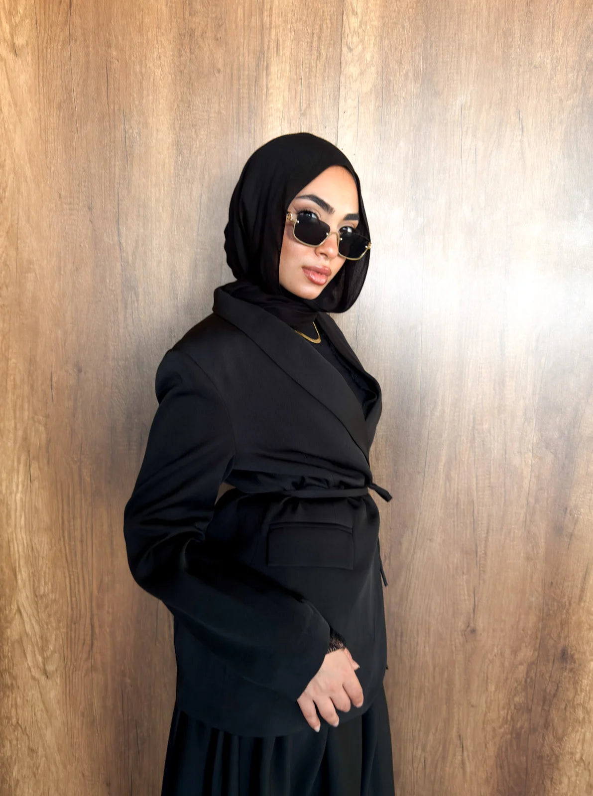 Camellia Blazer -Black