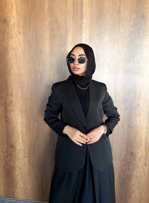 Camellia Blazer -Black