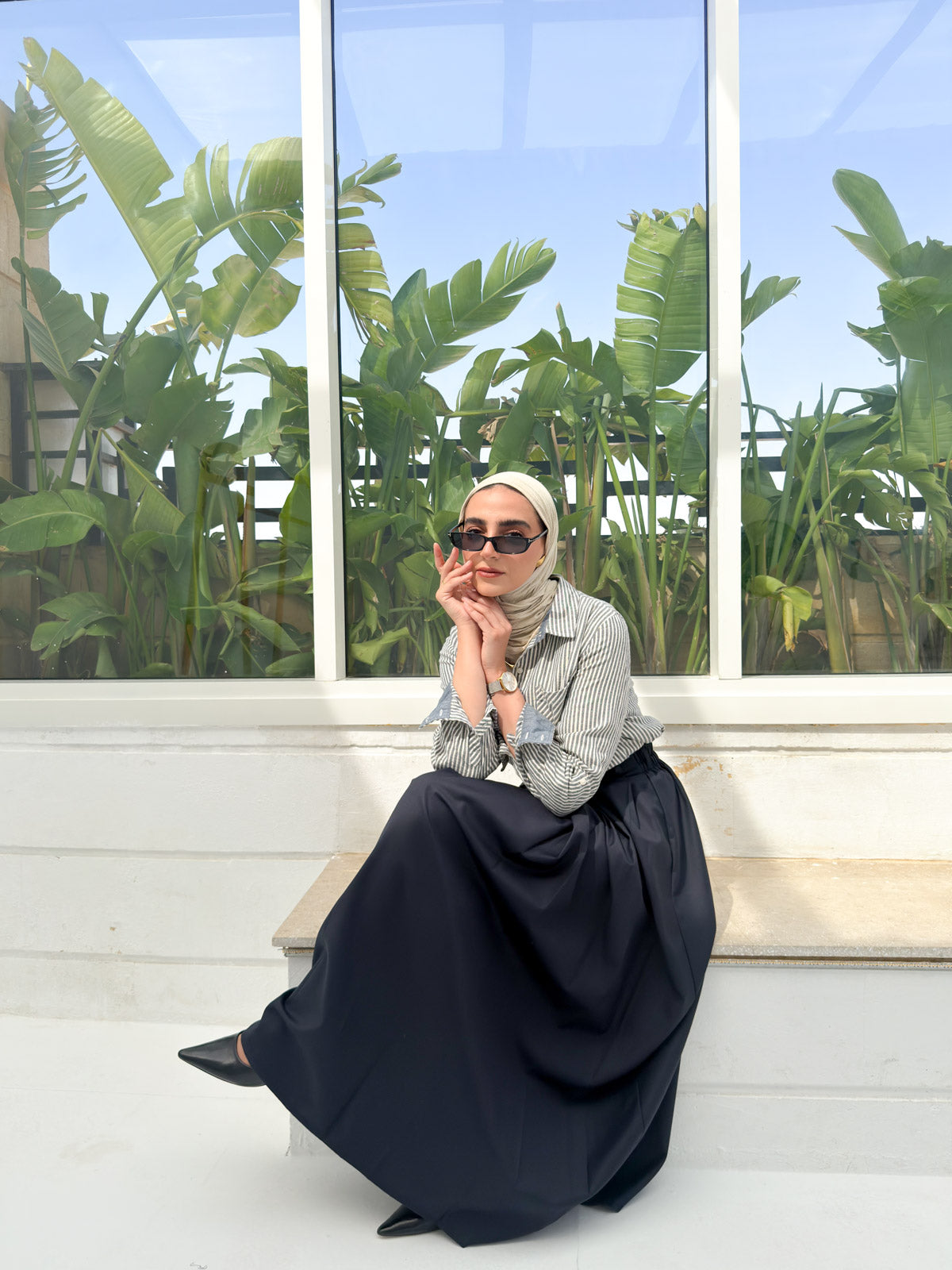 Calla Skirt - Dark navy
