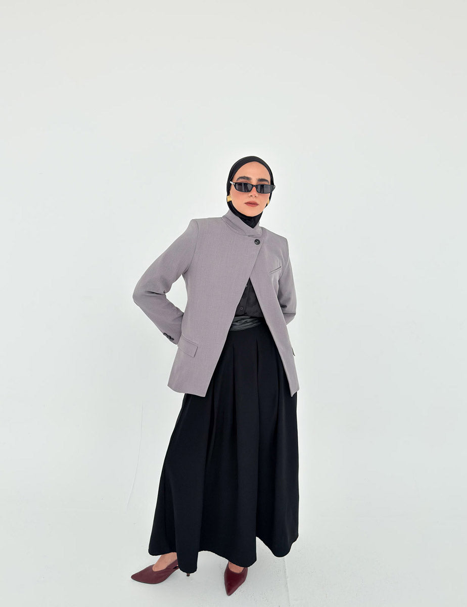 Sage Blazer - Charcoal