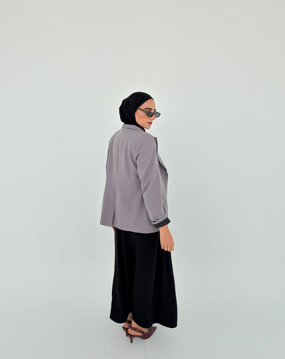 Sage Blazer - Charcoal